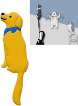 3 STKS Creatieve Cartoon Haak achter de deur Dierenhaak aan de muur (Golden Retriever)