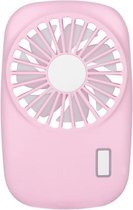 Draagbare handheld USB oplaadbare miniventilator (roze)