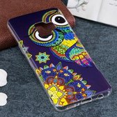 Voor Galaxy S9 Noctilucent Etnische Uil Patroon TPU Soft Case Beschermende Hoes