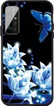Voor Huawei Honor 30s Pattern Printing Embossment TPU Mobile Case (Orchid Butterfly)