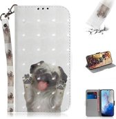 Voor Galaxy S20 3D Formule Patroon Magnetische Aantrekkelijkheid Horizontale Flip Leren Case met Lanyard, Ondersteuning Houder & Kaartsleuf & Portemonnee (Pekingese Hond)