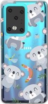 Voor Galaxy S20 Ultra Lucency Painted TPU beschermhoes (koala)