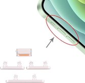 Aan / uit-knop en volumeknop voor iPhone 12 Mini (wit)