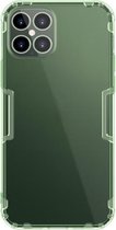 Voor iPhone 12 Pro Max NILLKIN Nature TPU transparante zachte beschermhoes (groen)