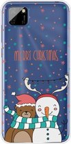 Voor Huawei Y5p Christmas Series Transparante TPU beschermhoes (neem foto Bear Snowman)