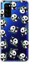Voor Huawei Honor V30 Painted TPU beschermhoes (Panda)