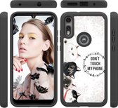 Voor Motorola Moto E7 Gekleurd tekeningpatroon PU Skinny + TPU beschermhoes (vijf kittens)