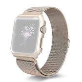 Voor Apple Watch Series 3 & 2 & 1 38 mm Milanese Loop Simple Fashion metalen horlogeband (goud)