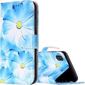Voor iPhone X / XS Orchidee Patroon Horizontale Leren Flip Case met Houder & Kaartsleuven & Portemonnee