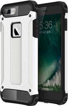 Voor iPhone 8 Plus en 7 Plus Tough Armor TPU + pc-combinatiehoes (wit)