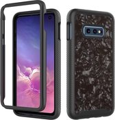 Voor Samsung Galaxy S10e 3 in 1 kaart PC + TPU schokbestendige beschermhoes (zwart schelppatroon)