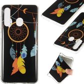 Noctilucent TPU Soft Case voor Galaxy A60 (Feather bell)