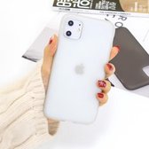 Voor iPhone 11 1,5 mm vloeibare emulsie doorschijnende TPU-hoes (wit)