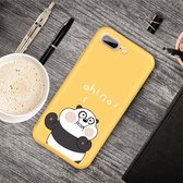 Voor iPhone 8 Plus & 7 Plus Cartoon dier patroon schokbestendig TPU beschermhoes (gele panda)