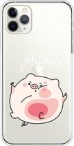 Voor iPhone 11 Pro Max Lucency Painted TPU Protective (Hit The Face Pig)