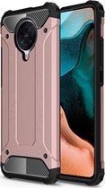 POCO F2 Pro Hoesje - Mobigear - Outdoor Serie - Hard Kunststof Backcover - Roségoud - Hoesje Geschikt Voor POCO F2 Pro