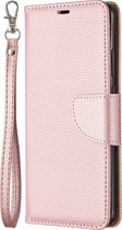 Huawei P40 Pro Hoesje - Mobigear - Excellent Serie - Kunstlederen Bookcase - Roségoud - Hoesje Geschikt Voor Huawei P40 Pro