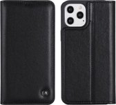 GEBEI PU + TPU horizontale flip-beschermhoes met houder en kaartsleuven voor iPhone 12 mini (zwart)