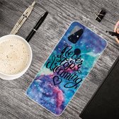 Voor OnePlus Nord N100 schokbestendig geverfd transparant TPU beschermhoes (Chasing Dreams)