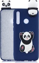 Voor Huawei P30 Lite 3D Cartoon patroon schokbestendig TPU beschermhoes (Panda)