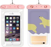 10 STKS Girly Heart Thickened Cartoon Phone Waterproof Bag (Polar Bear)