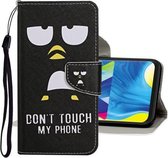 Voor Samsung Galaxy M11 Gekleurde Tekening Patroon Horizontale Flip Leren Case met Houder & Kaartsleuven & Portemonnee (Cartoon Woorden)