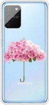 Voor Samsung Galaxy A91 / S10 Lite (2020) schokbestendig geverfd TPU beschermhoes (bloemenparaplu)