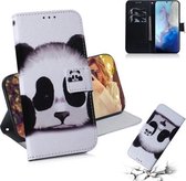 Voor Galaxy S20 Gecombineerd patroon Magnetische attractie Horizontale flip lederen tas, ondersteuningshouder & kaartsleuf & portemonnee (Panda)