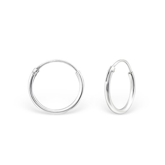 Créoles en argent 12 mm | cerceaux d'oreille | Argent Sterling 925