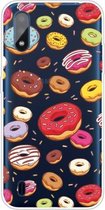 Voor Galaxy A01 schokbestendig geverfd transparant TPU beschermhoes (donuts)