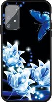 Voor Galaxy A91 / S10 Lite Pattern Printing Embossment TPU Mobile Case (Orchid Butterfly)