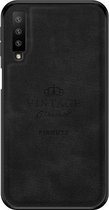 PINWUYO schokbestendige waterdichte volledige dekking PC + TPU + huid beschermhoes voor Galaxy A7 2018 / A750 (zwart)