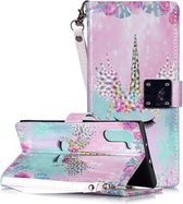 Magisch 3D Helder Gekleurd Tekening Patroon Horizontale Flip PU Leren Case met Houder & Kaartsleuven & Portemonnee & Fotolijst voor Galaxy Note 10 (Unicorn Horns)
