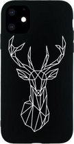 Voor iPhone 11 Pro Max Painted Pattern Soft TPU beschermhoes (eland)