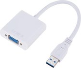 Externe grafische kaart converter kabel USB3.0 naar VGA, resolutie: 720P (wit)