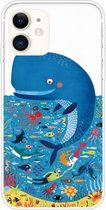 Voor iPhone 11 patroon TPU beschermhoes (walvis zeebodem)