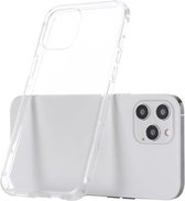 GEBEI Plating TPU schokbestendige beschermhoes voor iPhone 12 Pro Max (transparant)