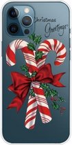 Christmas Series Clear TPU beschermhoes voor iPhone 12 Pro Max (grote kruk)