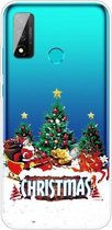 Voor Huawei P Smart 2020 Christmas Series Transparante TPU beschermhoes (Retro Old Man)