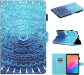 Voor Huawei MatePad T8 Gekleurde Tekening Stiksels Horizontale Flip Leren Case met Houder & Kaartsleuven (Verloop)