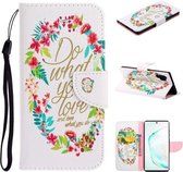 Voor Samsung Galaxy Note 10 Pro / 10 Plus Gekleurd tekeningpatroon Horizontaal Flip TPU + PU lederen tas met houder & kaartsleuven & portemonnee & lanyard (doen wat je leuk vindt)