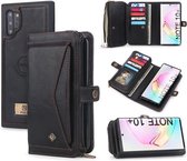 Voor Galaxy Note 10+ POLA Multifunctionele TPU + PC Magnetische Horizontale Flip Leren Case met Houder & Kaartsleuven & Portemonnee & Fotolijst (Zwart)