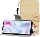 Voor Galaxy A31 Gekleurde tekening Horizontale flip lederen tas met houder & kaartsleuf & portemonnee (Shiba Inu)