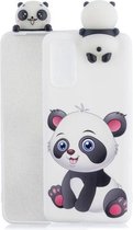 Voor Galaxy A51 schokbestendige Cartoon TPU beschermhoes (Panda)