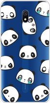 Voor Xiaomi Redmi 8A Lucency Painted TPU beschermhoes (Panda)