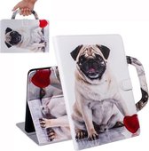 Voor Huawei MatePad T8 3D Gekleurde Tekening Horizontale Flip Leren Case met Houder & Kaartsleuf & Portemonnee & Handvat (Pug)