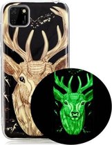 Voor Huawei Y5p Luminous TPU mobiele telefoon beschermhoes (Deer Head)