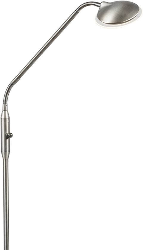 QAZQA Eva fl Lampadaire - 1 lumière - H 1580 mm - Acier