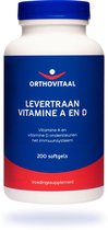 Orthovitaal - Levertraan Vitamine A en D - 200 softgels - Multi vitaminen mineralen - voedingssupplement
