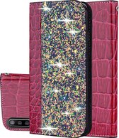 Xiaomi Mi A3 Hoesje - Mobigear - Croco Glitter Serie - Kunstlederen Bookcase - Rood - Hoesje Geschikt Voor Xiaomi Mi A3